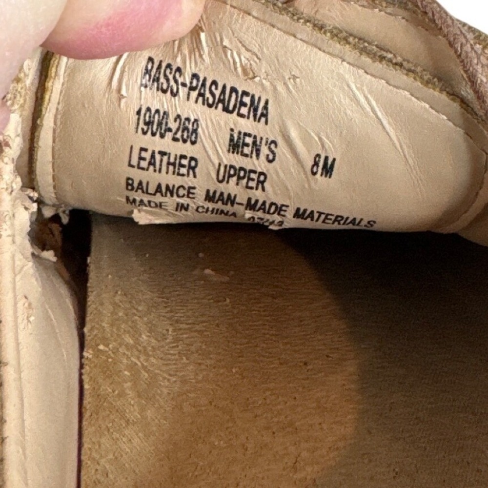 G.H. Bass Pasadena Suede Oxford Shoes Mens‎ 8M Tan Lace Up Casual Dress - Picture 3 of 7